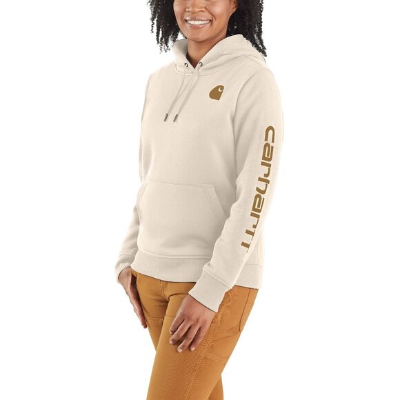 Carhartt Tops - NWT Carhartt Women's Relaxed Fit Midweight Logo Sleeve Graphic Hoodie 2XL